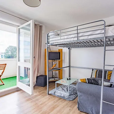 Studio Moderne 2* Avec Balcon, Parking, Wi-fi - Quartier Larochefoucauld A - Fr-1-3-487 Biarritz