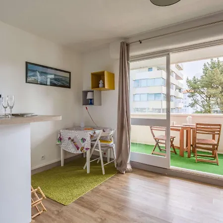 Studio Moderne 2* Avec Balcon, Parking, Wi-fi - Quartier Larochefoucauld A - Fr-1-3-487 Apartment Biarritz